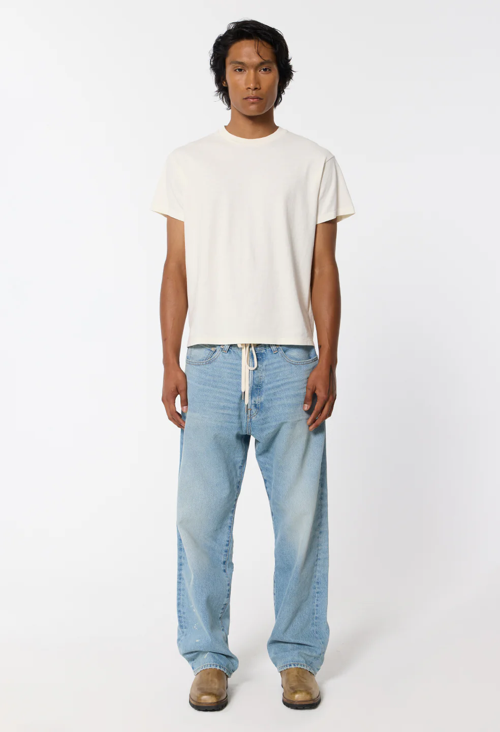Air Spun Shrunken Tee / Salt - Image 3
