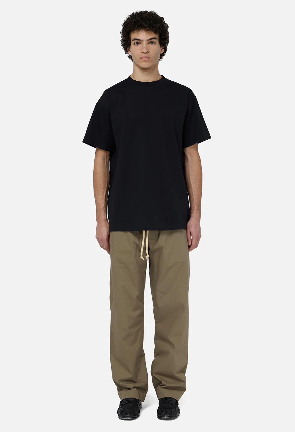Cotton Easy Trouser / Mocha - Image 3