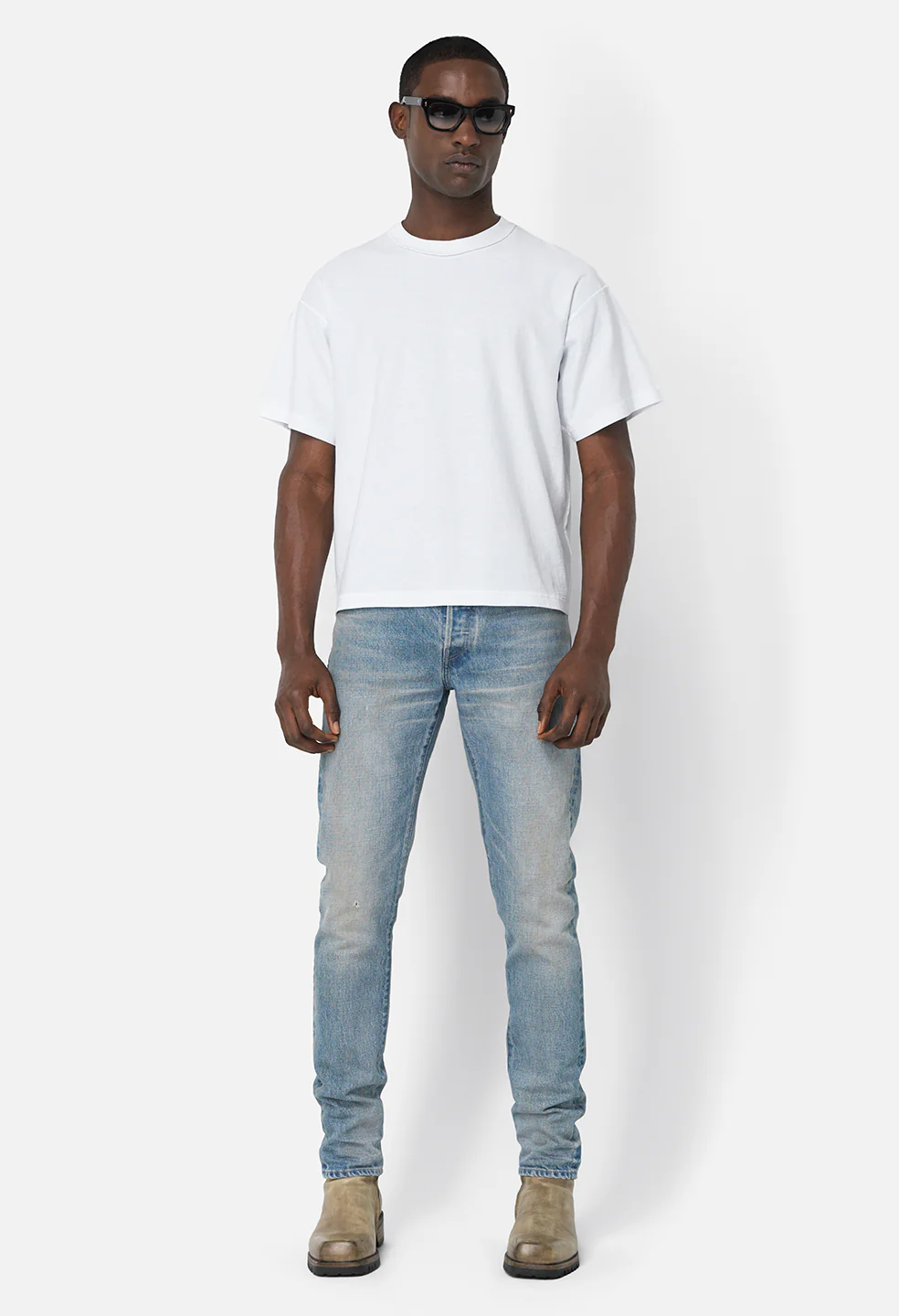Summer Reversed Cropped Tee / White - Image 3