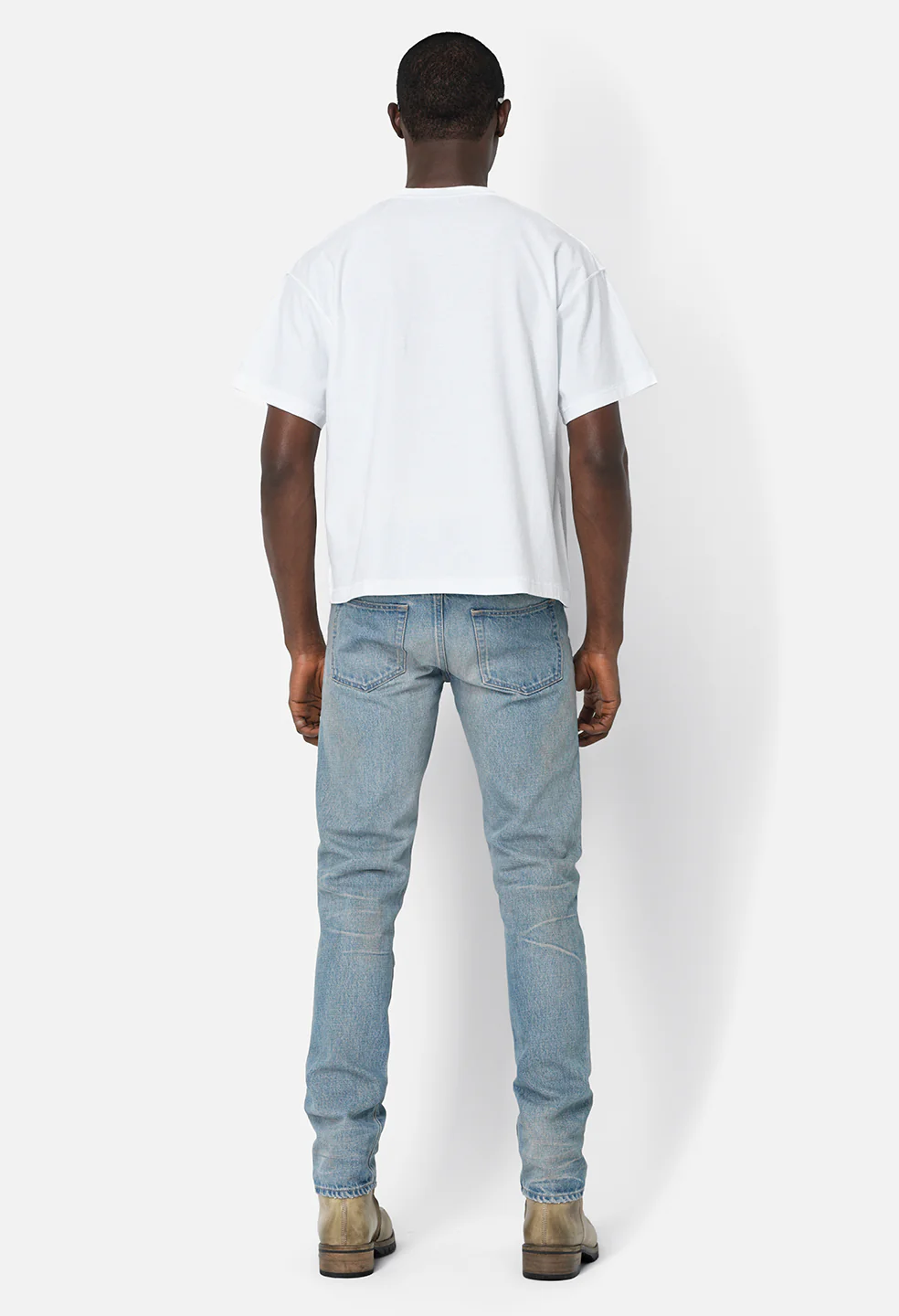 Summer Reversed Cropped Tee / White - Image 5